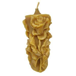 Velika sveča z vrtnicami